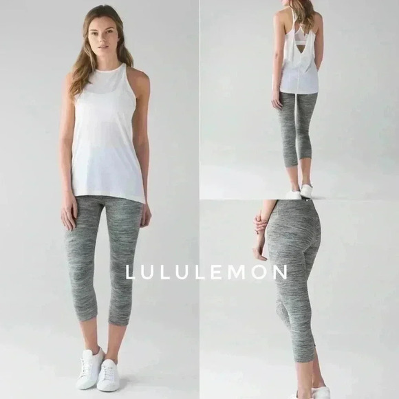 Lululemon Wunder Under hi-rise crop leggings size 4 - Picture 1 of 5